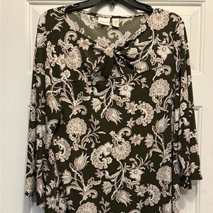 Chico’s twist top blouse